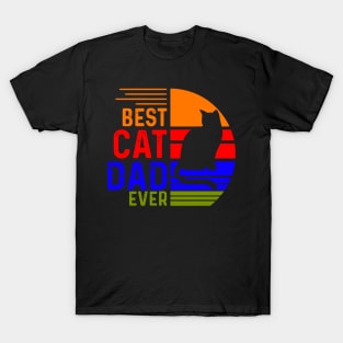 Vintage Best Cat Dad Ever T-Shirt